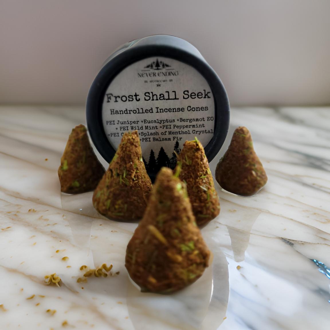 Frost Shall Seek Handrolled Incense Cones